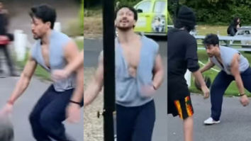 Tiger Shroff flaunts his skills as he plays basketball with Sajid Nadiadwala’s sons Subhan and Sufyan