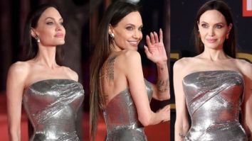 Angelina Jolie is sheer exquisiteness in metallic Versace gown at the Rome Film Festival 2021 premiere of Marvel’s Eternals