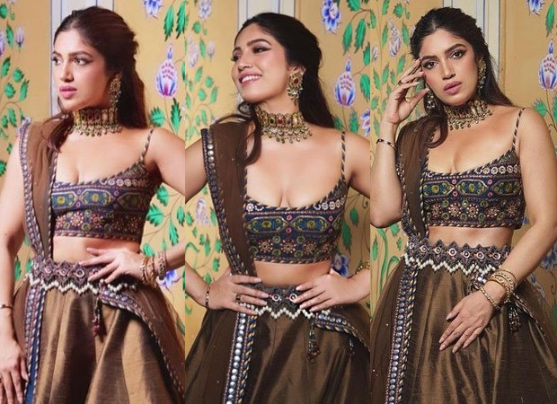 Bhumi Pednekar dazzles in festive spirit as she dons a brown lehenga with vibrant details Bhumi Pednekar dazzles in festive spirit as she dons a brown lehenga with vibrant details