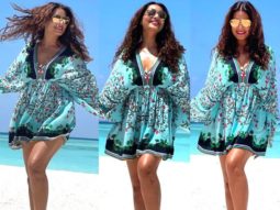 Bipasha Basu stuns in a boho drape worth Rs. 12,900 for her Maldivian vacay with Karan Singh Grover!