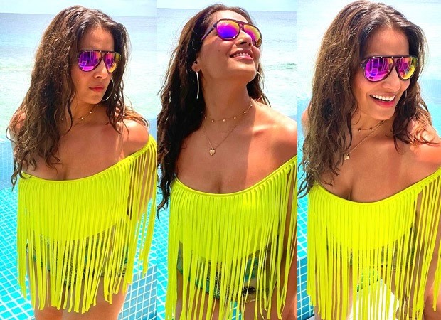 620px x 450px - Bipasha Basu turns up the heat in a sexy neon fringe bikini during her  vacation to the Maldives : Bollywood News - Bollywood Hungama