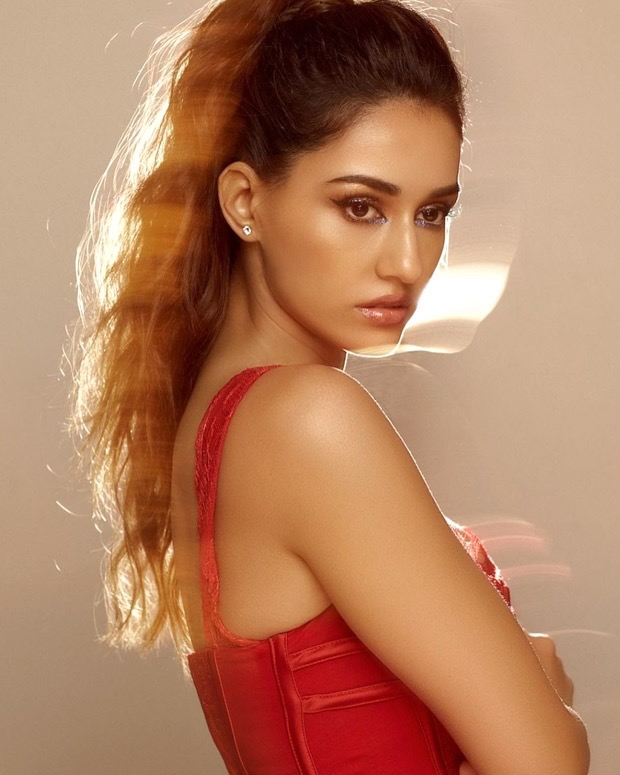 Disha Patani turns up the heat in lace corset red top and nude glam Disha Patani turns up the heat in lace corset red top and nude glam