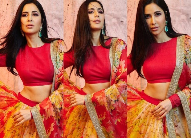 Katrina kaif red outlet lehenga