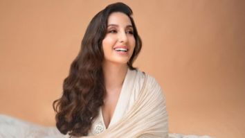 Nora Fatehi looks pristine in white anarkali with ivory dupatta