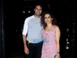 Photos: Abhimanyu Dassani and Sanya Malhotra snapped in Bandra