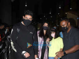 Photos: Abhishek Bachchan, Aishwarya Rai Bachchan, Aaradhya Bachchan and others snapped at the airport