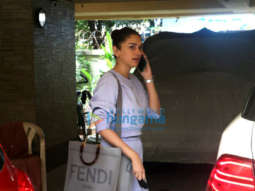 Photos: Aditi Rao Hydari spotted at a dubbing studio in Khar