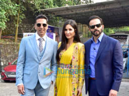Photos: Akshay Kumar, Katrina Kaif and Rohit Shetty promote Sooryavanshi on KBC