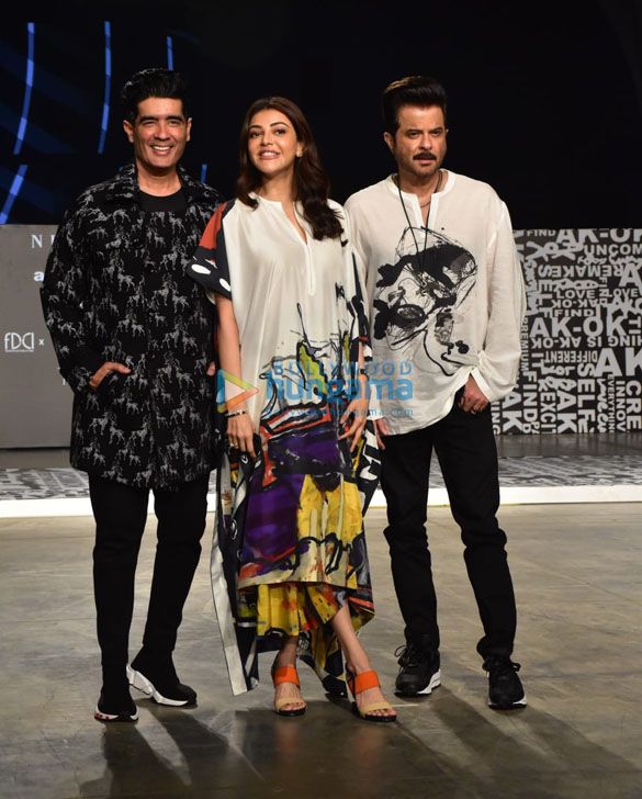 photos anil kapoor manish malhotra and kajal agarwal with her husband walk for anamika khanna at lfw day 3 1