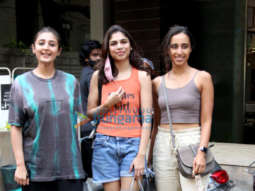 Photos: Dhvani Bhanushali, Namrata Purohit and Sharmin Segal spotted in Bandra
