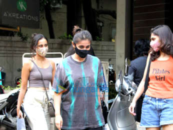Photos: Dhvani Bhanushali, Namrata Purohit, and Sharmin Segal spotted in Bandra