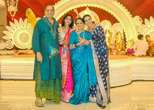 photos kajol tanuja tanishaa mukerji mouni roy and others snapped attending durga puja 1