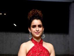 Photos: Sanya Malhotra snapped during Meenakshi Sundareshwar promotions