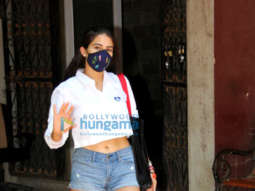 Photos: Sara Ali Khan, Daisy Shah and Giorgia Andriani spotted at Pilates studio