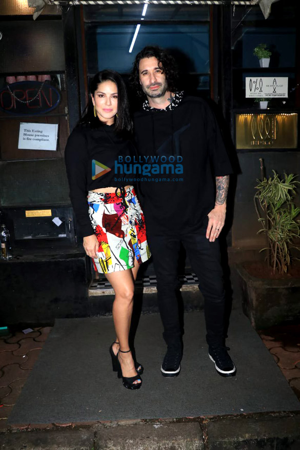 Photos: Sunny Leone and Daniel Weber snapped at Indigo Restaurant in Andheri Photos: Sunny Leone and Daniel Weber snapped at Indigo Restaurant in Andheri