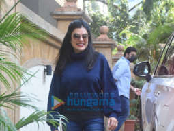 Photos: Sushmita Sen spotted at a dubbing studio in Bandra