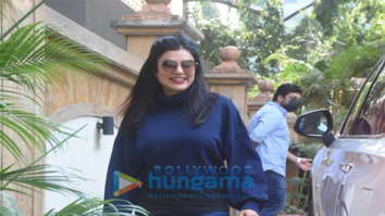 Photos: Sushmita Sen spotted at a dubbing studio in Bandra