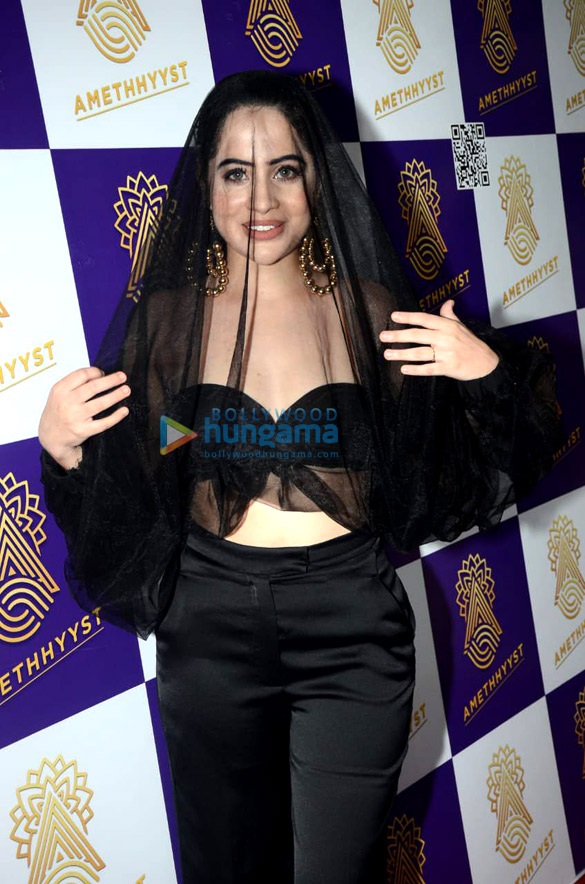 photos urfi javed spotted at amethhyyst lounge in andheri for her pre birthday bash 1