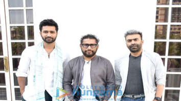 Photos: Vicky Kaushal, Shoojit Sircar and Ronnie Lahiri snapped promoting Sardar Udham at Imperial Hotel in New Delhi