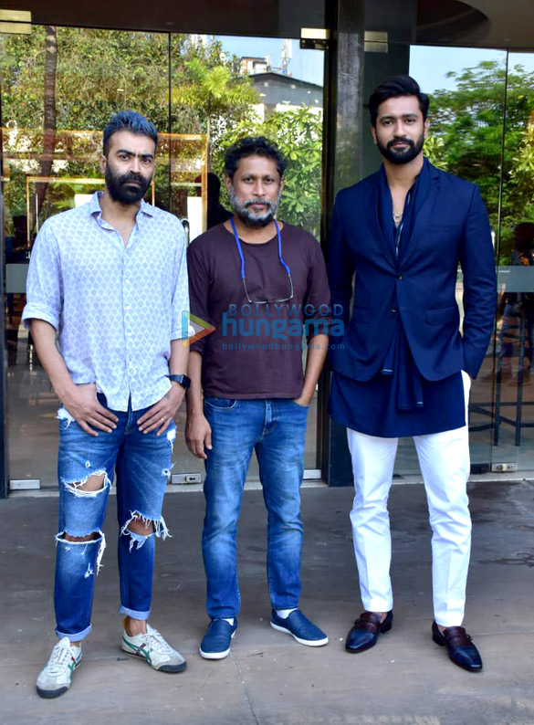 Photos: Vicky Kaushal, Shoojit Sircar and Ronnie Lahiri snapped while promoting Sardar Udham