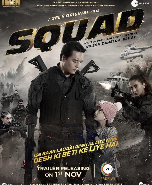Rinzing Denzongpa and Malvika Raaj's debut film Squad to release on ZEE5 on November 12, 2021 Rinzing Denzongpa and Malvika Raaj's debut film Squad to release on ZEE5 on November 12, 2021
