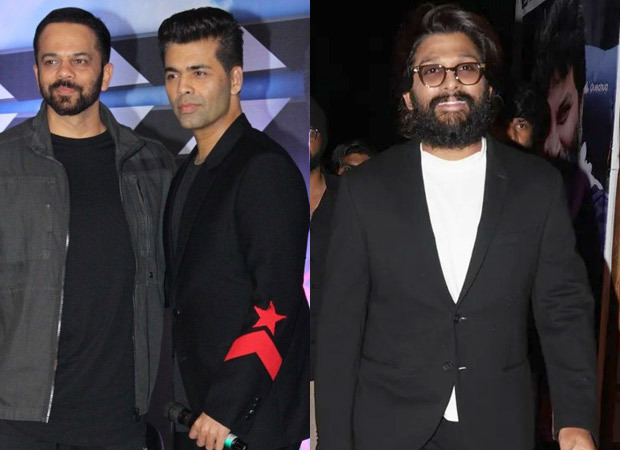 Rohit Shetty and Karan Johar thank Allu Arjun for showering love on Akshay Kumar starrer Sooryavanshi in viral video Rohit Shetty and Karan Johar thank Allu Arjun for showering love on Akshay Kumar starrer Sooryavanshi in viral video