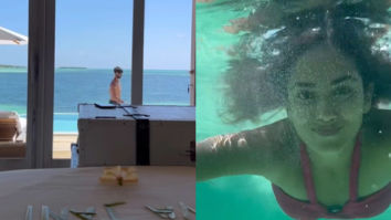 Shahid Kapoor moonwalks while Mira Rajput jumps into a pool for a swim, watch videos