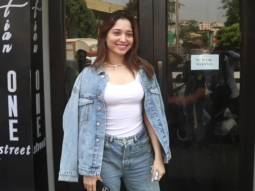 Snapped: Tamannaah Bhatia at Bastian restaurant in Bandra, Mumbai