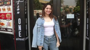 Snapped: Tamannaah Bhatia at Bastian restaurant in Bandra, Mumbai