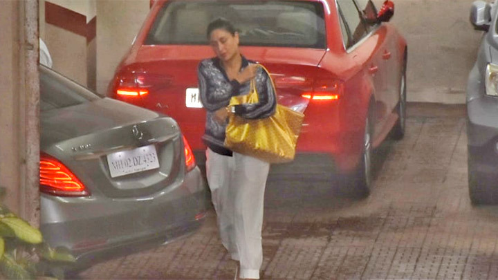Spotted: Kareena Kapoor Khan at her residence