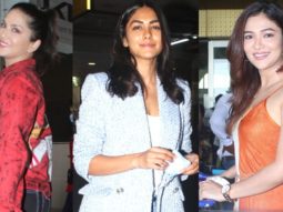 Spotted: Sunny Leone, Mrunal Thakur and Ridhima Pandit at Mumbai Airport