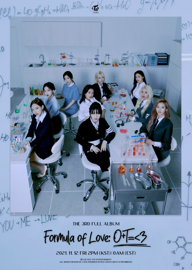 TWICE announce third studio album Formula of Love: O+T=<3 releasing on November 12 