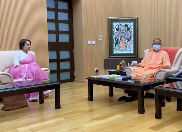 Thalaivi actress Kangana Ranaut meets CM Yogi Adityanath at his Lucknow residence