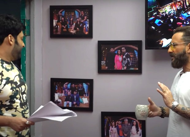 Saif Ali Khan expresses his disappointment to Kapil Sharma in the BTS video from The Kapil Sharma Show