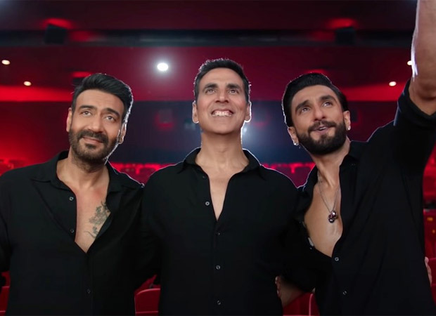 Sooryavanshi stars Akshay Kumar, Ajay Devgn, and Ranveer Singh welcome you back to the theatres with a special video