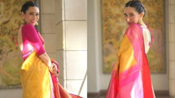 Karisma Kapoor is a ray of light in a beautiful silk saree