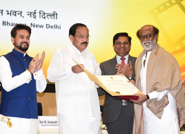 Rajinikanth receives the Dadasaheb Phalke Award; dedicates it to his guru K Balachander, film fraternity, and fans