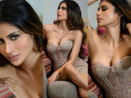 Mouni Roy looks like a doll in a dreamy diamond studded pink dress with a smokey look