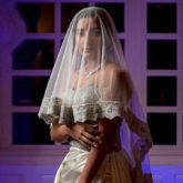 Patralekhaa looks elegant in an ivory white gown for the white wedding ceremony with Rajkummar Rao
