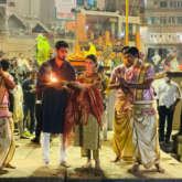 Ahan Shetty and Tara Sutaria visit Varanasi to perform Ganga Aarti and seek blessings for their movie Tadap, see photos