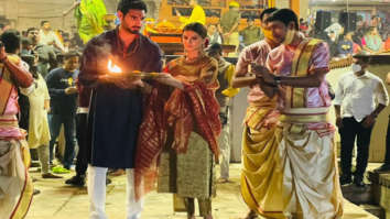Ahan Shetty and Tara Sutaria visit Varanasi to perform Ganga Aarti and seek blessings for their movie Tadap, see photos