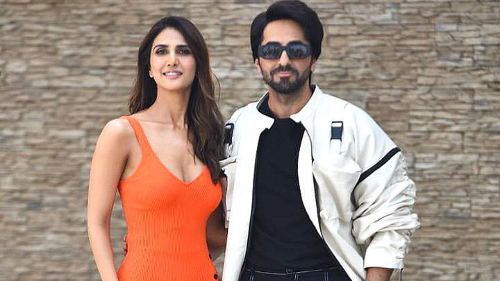 Ayushmann Khurrana and Vaani Kapoor promoting their film Chandigarh Kare Aashiqui
