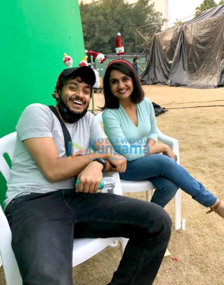 On the Sets of the movie Dhamaka