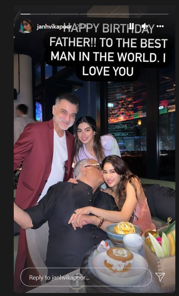 Janhvi Kapoor is annoyed as Khushi Kapoor gets love from dad Boney Kapoor on his birthday, see photos Janhvi Kapoor is annoyed as Khushi Kapoor gets love from dad Boney Kapoor on his birthday, see photos