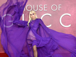 Lady Gaga stuns at the premiere of House of Gucci in a violet cape gown