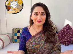 Madhuri Dixit enjoys a sumptuous Gujarati thali and does a happy dance!
