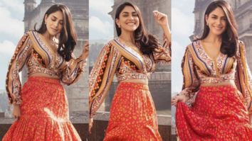Mrunal Thakur shines bright as she poses in the city of dreams in a boho set worth Rs. 19,000