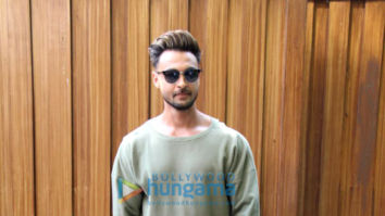 Photos: Aayush Sharma and Mahima Makwana spotted promoting Antim – The Final Truth