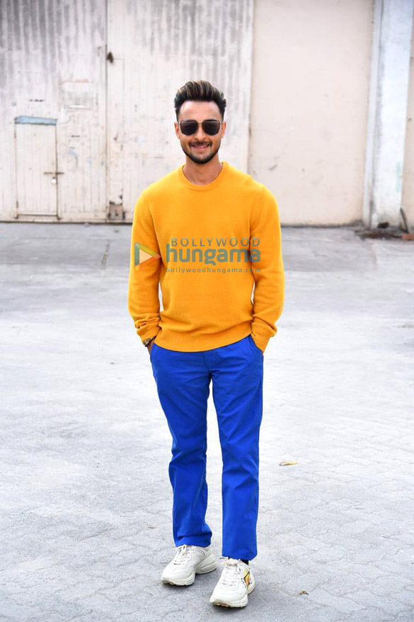 photos aayush sharma snapped promoting his film antim 3