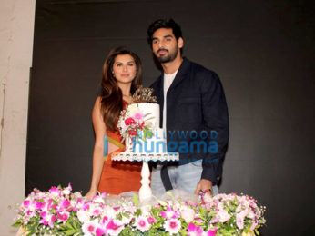 Photos: Ahan Shetty snapped celebrating Tara Sutaria's birthday as they promote the film Tadap at Mehboob Studio